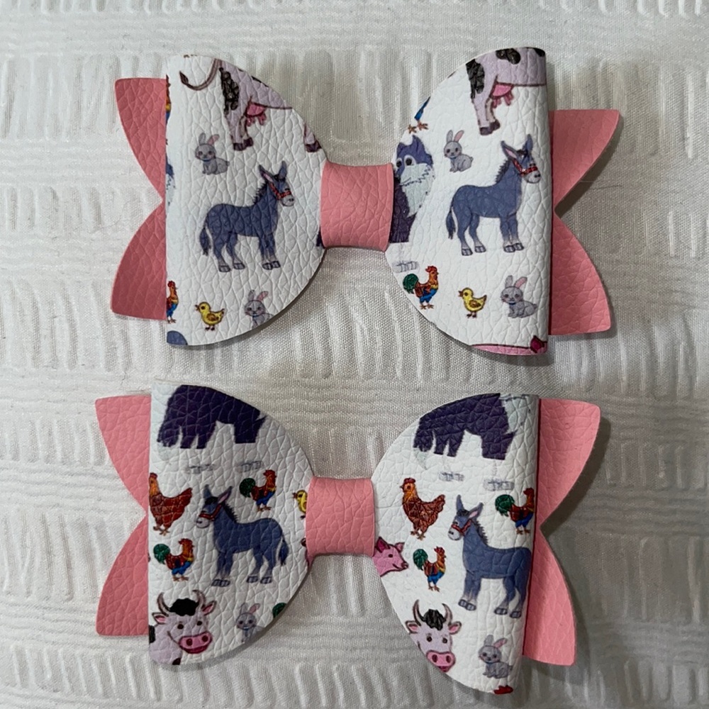 Hair Clips - Farm Animal’s